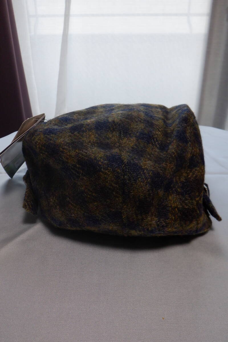 ハンチング 帽子 ウール ハンチング帽 チェック柄 メンズ 未使用 _画像4