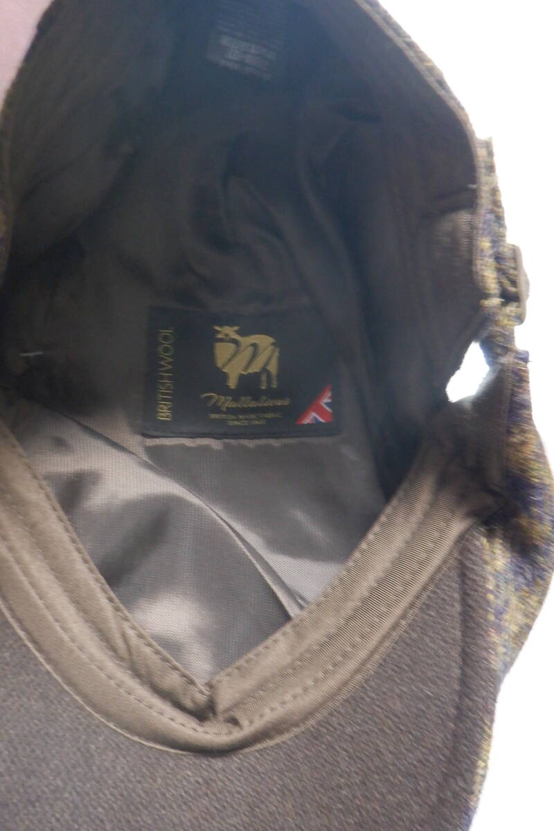 ハンチング 帽子 ウール ハンチング帽 チェック柄 メンズ 未使用 _画像6
