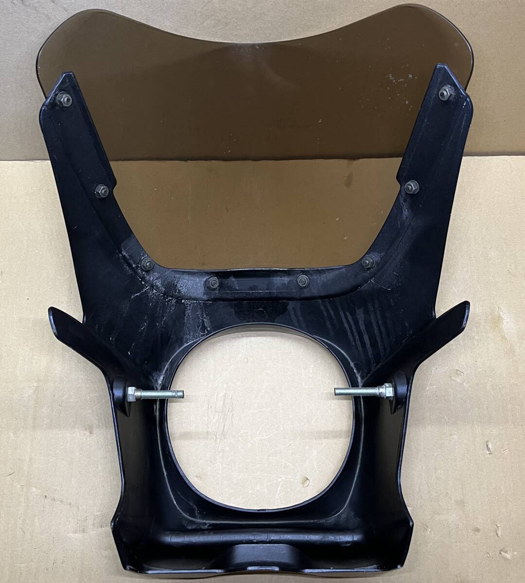 レア◎わりと美品●特選中古1点限●社外品★ゼファー/χ/カイ ゼファー/400/750●ビキニカウル/スクリーン/スモーク●ネイビー ブルーDD607_画像7