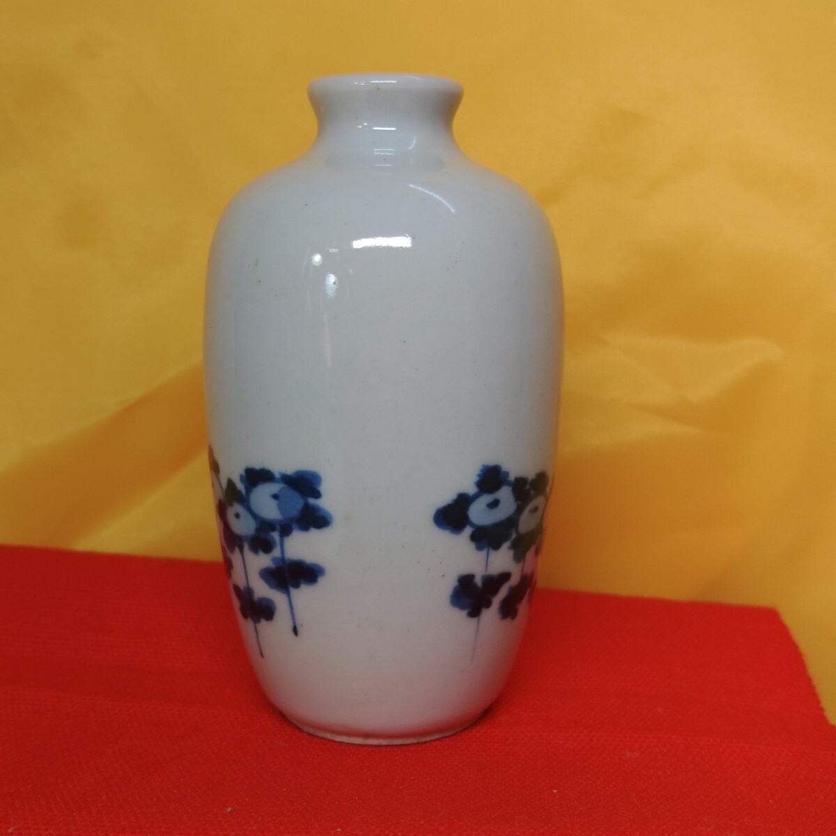 九谷焼　古染付　白磁瓶子 花入_画像4