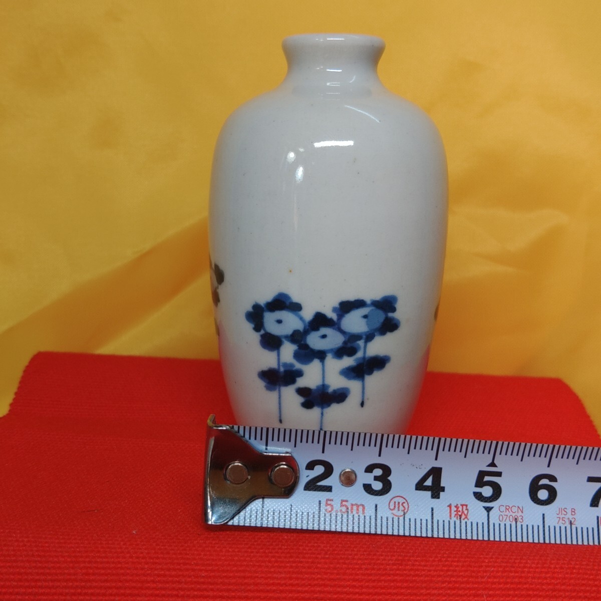 九谷焼　古染付　白磁瓶子 花入_画像9