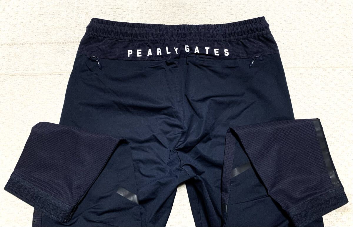 美品:PEARLY GATES.縦横ストレッチ ライト ソフトシェル テーパード ゴルフ パンツ 1(2-3位/ゴムウエスト/W70-80H96股下66/callaway type)_画像4