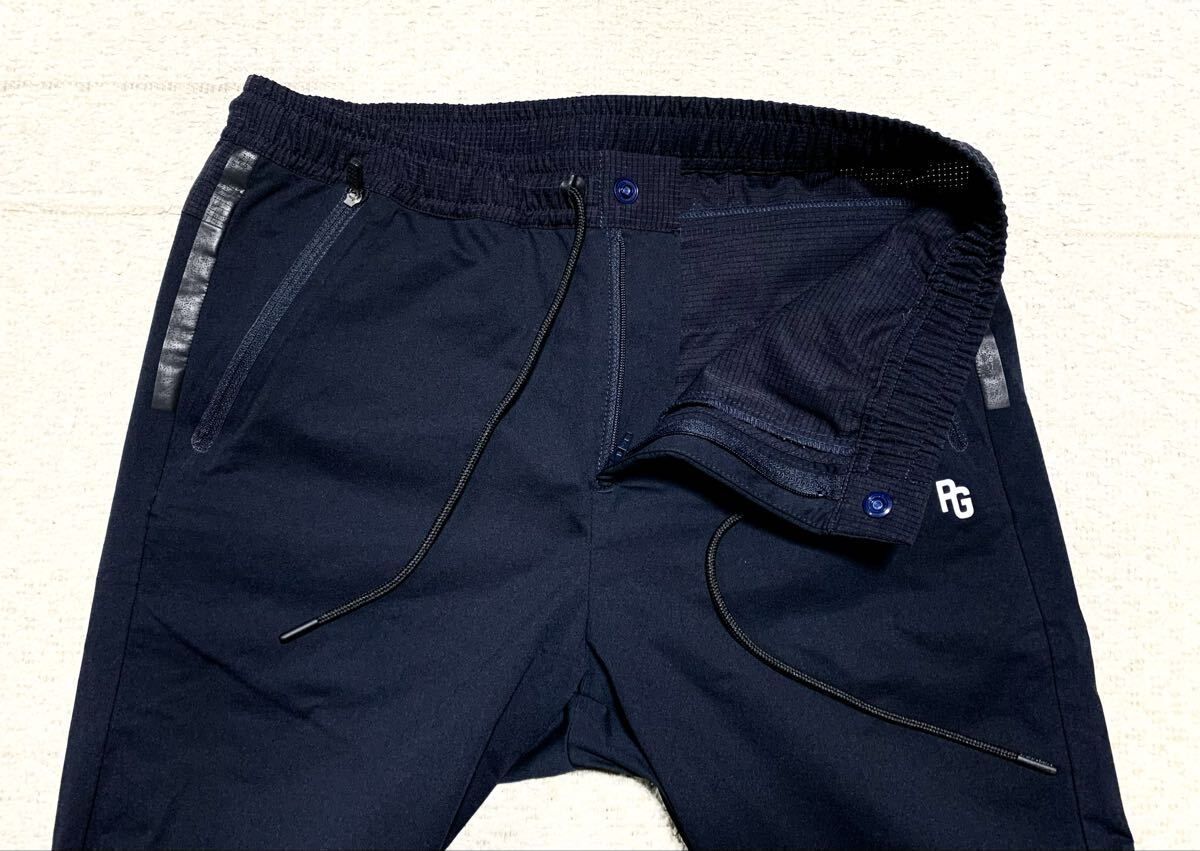 美品:PEARLY GATES.縦横ストレッチ ライト ソフトシェル テーパード ゴルフ パンツ 1(2-3位/ゴムウエスト/W70-80H96股下66/callaway type)_画像3