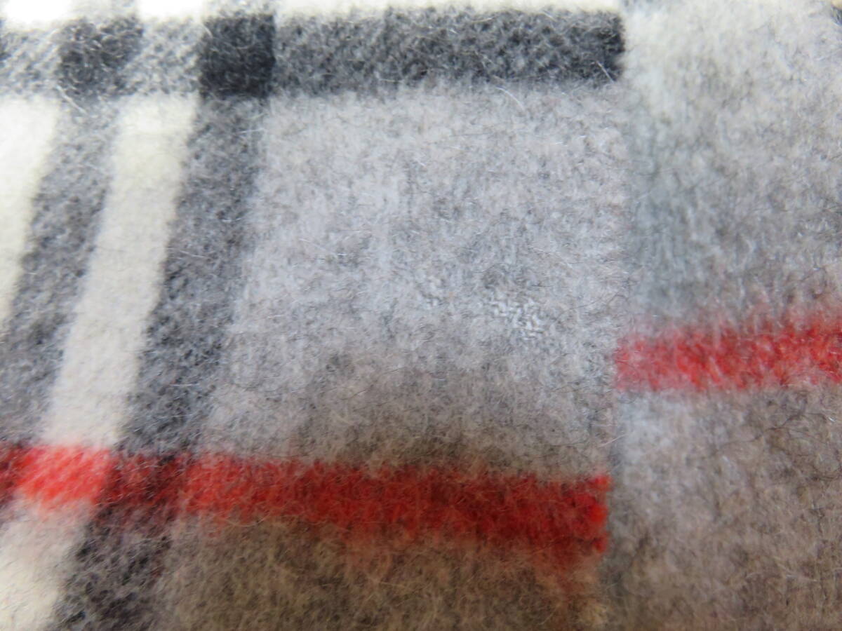 ★Burberrys★バーバリー マフラー PURE CASHMERE カシミヤ ノバチェツク柄 グレー系 _画像10