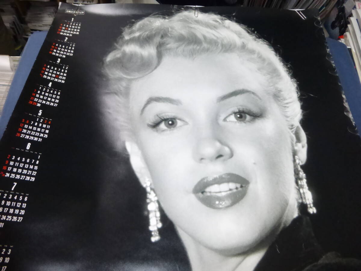 (743)マリリン・モンロー　約B1ポスター　1991年カレンダー　Marilyn Monroe　_画像2