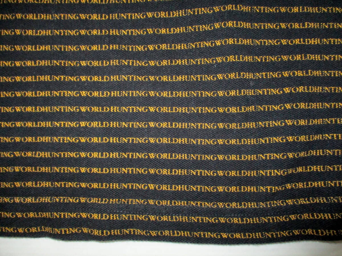 イタリア製☆HUNTING WORLD　ハンティングワールド 　 ロゴ柄 ポロシャツ　　サイズ　L　　　（３E　ケ_画像4