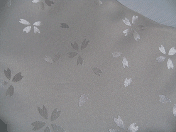 ★★お洒落な可愛い 足袋 桜の地紋柄 白地 ５枚コハゼ ２４.５㎝　_画像2