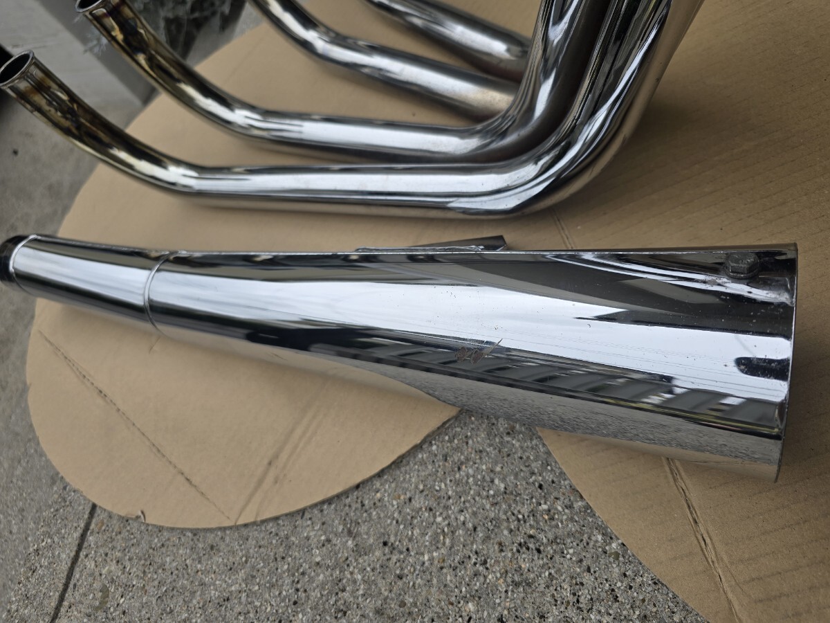 美品 Z1 VANCE &HINES メガホンマフラー バンスアンドハインズ kz1000 フルエキ KAWASAKI/Z1/Z2/Kz900/Kz1000/Z1000MK Vance&Hines Z2_画像10