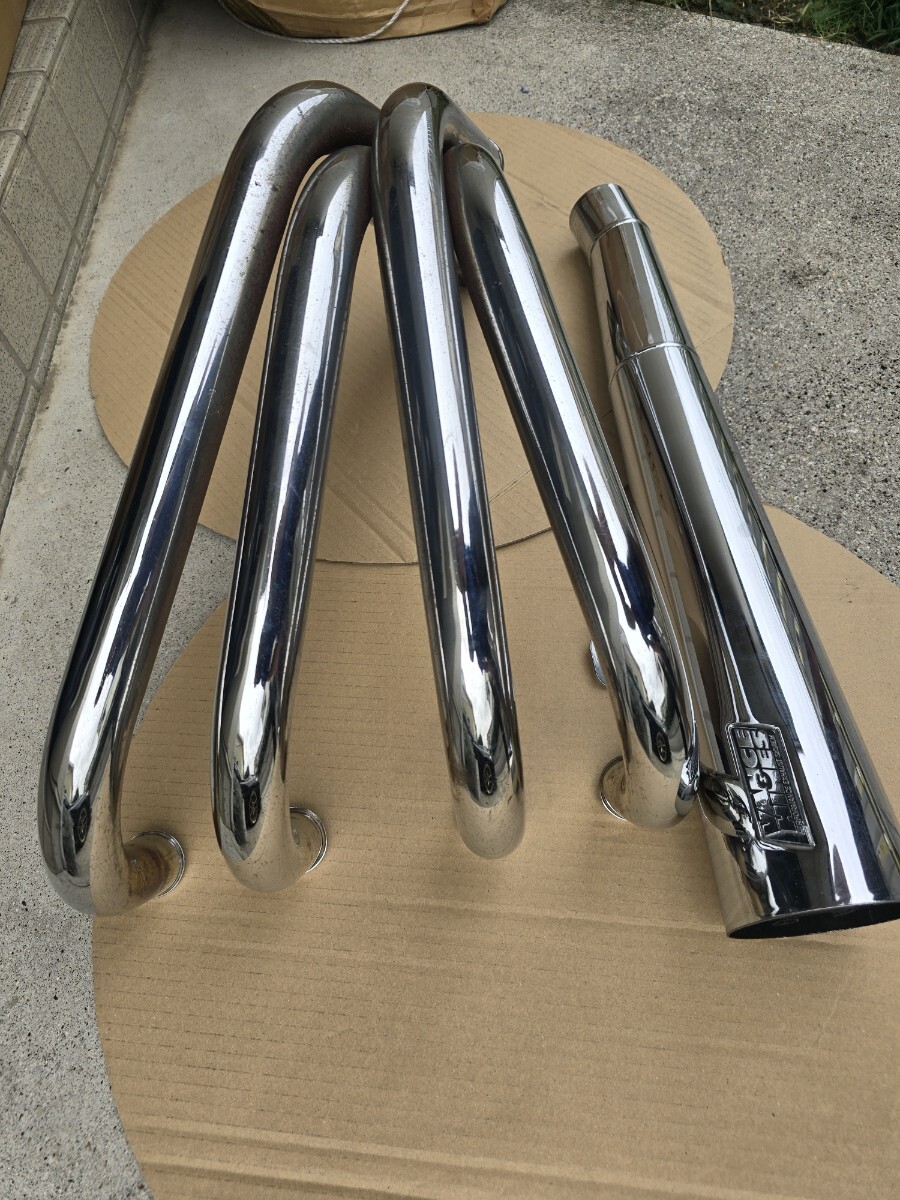 美品 Z1 VANCE &HINES メガホンマフラー バンスアンドハインズ kz1000 フルエキ KAWASAKI/Z1/Z2/Kz900/Kz1000/Z1000MK Vance&Hines Z2_画像2