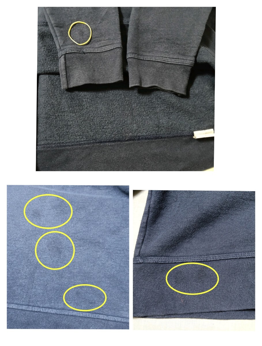 Champion ECO 長袖 スウェット トレーナー L 刺繍ロゴ B183 裏起毛 リブ ベーシックカラー ナチュラルカラー ダークトーン_画像9