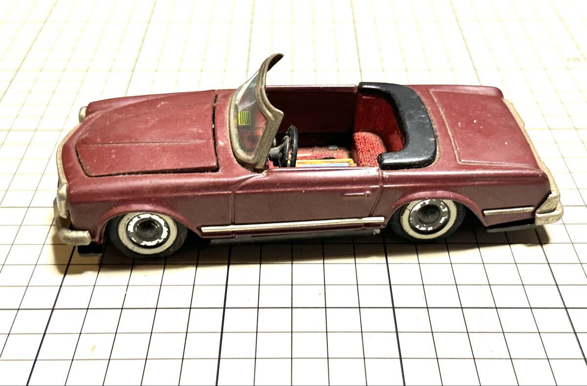 当時物 HAJI 万盛玩具 ブリキ Metakit メルセデス ベンツ 230SL 日本製 ミニカー ヴィンテージ ビンテージ おもちゃ_画像2