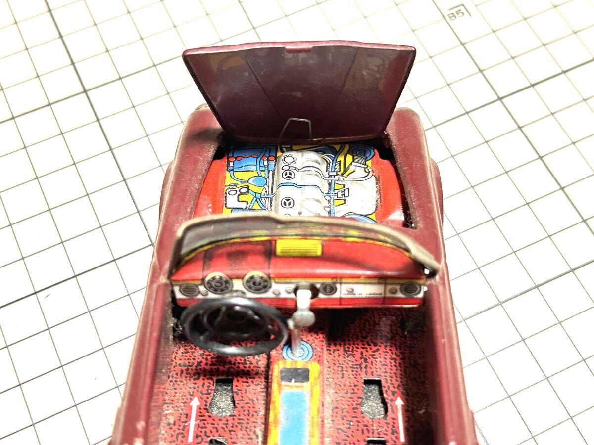 当時物 HAJI 万盛玩具 ブリキ Metakit メルセデス ベンツ 230SL 日本製 ミニカー ヴィンテージ ビンテージ おもちゃ_画像5