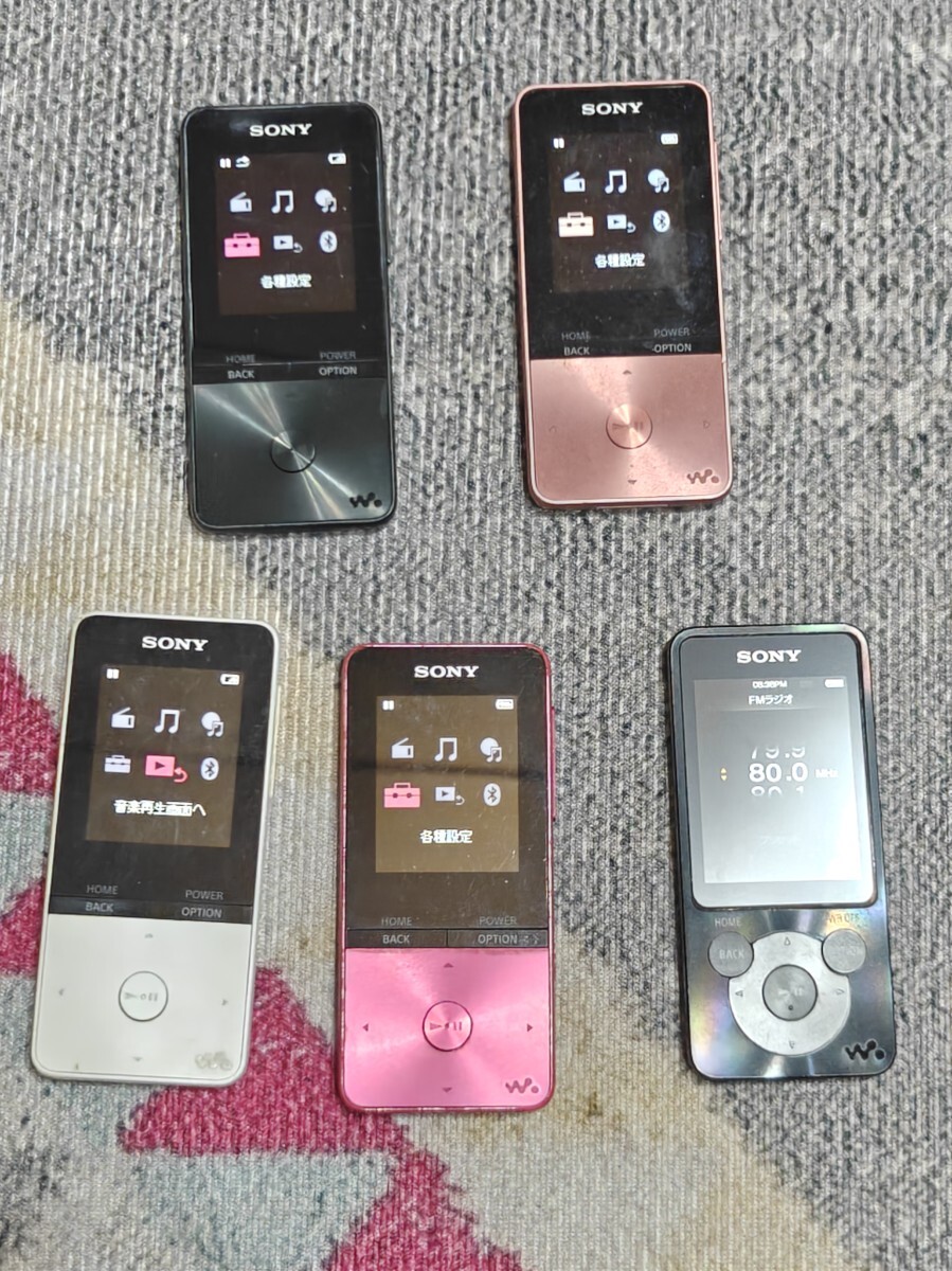 NW-S313 ブラック ライトピンク NW-S315 ホワイト ビビットピンク NW-S15 ブラック 現状品(動作品もあり_画像1