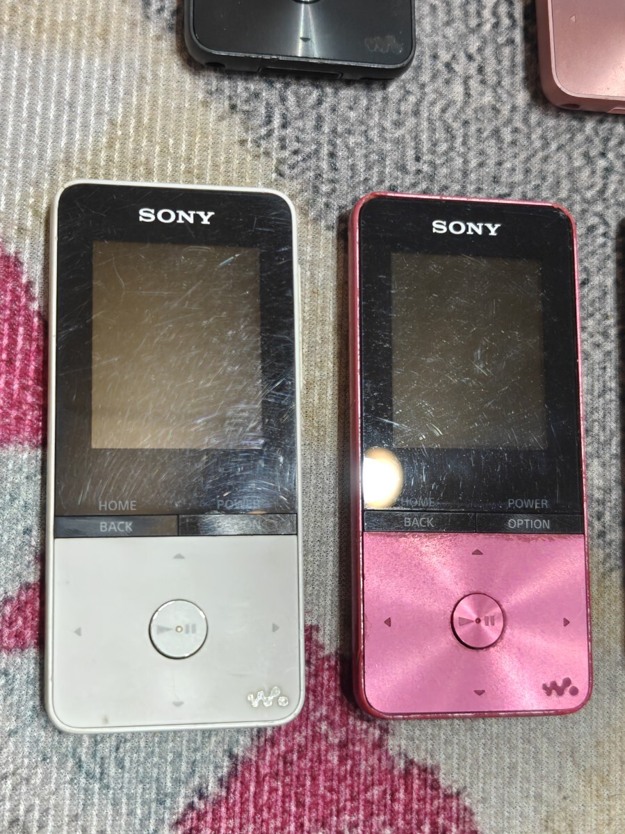 NW-S313 ブラック ライトピンク NW-S315 ホワイト ビビットピンク NW-S15 ブラック 現状品(動作品もあり_画像3