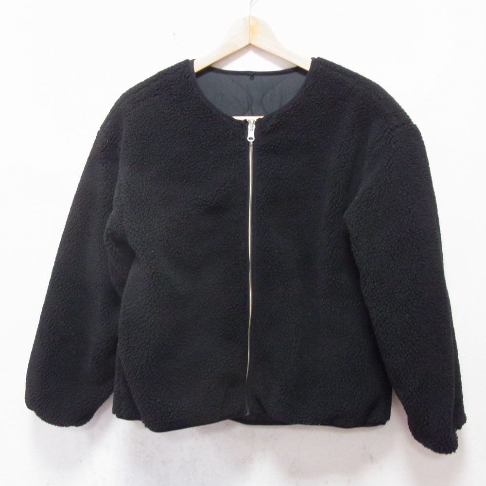 $ 美品 $ 3WAY♪■ MURUA ムルーア ■ 撥水ナイロン素材・ ミリタリー コート ジャケット ■ 黒 ブラック系 ■ ボア インナー付き ■ 秋 冬_画像8