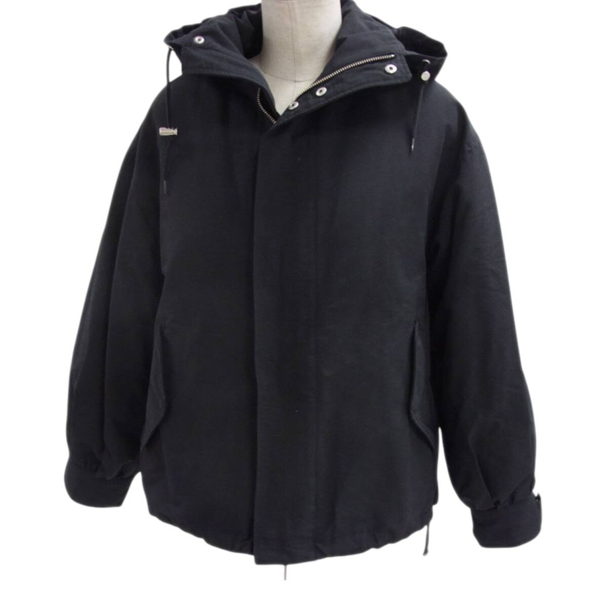 $ 美品 $ 3WAY♪■ MURUA ムルーア ■ 撥水ナイロン素材・ ミリタリー コート ジャケット ■ 黒 ブラック系 ■ ボア インナー付き ■ 秋 冬_画像10