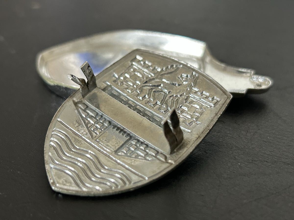 空冷 VW ビートル オーバル スプリット クレスト フロントフードメダリオン 4ブリックス 当時モノ オリジナル グッドユーズド_画像5