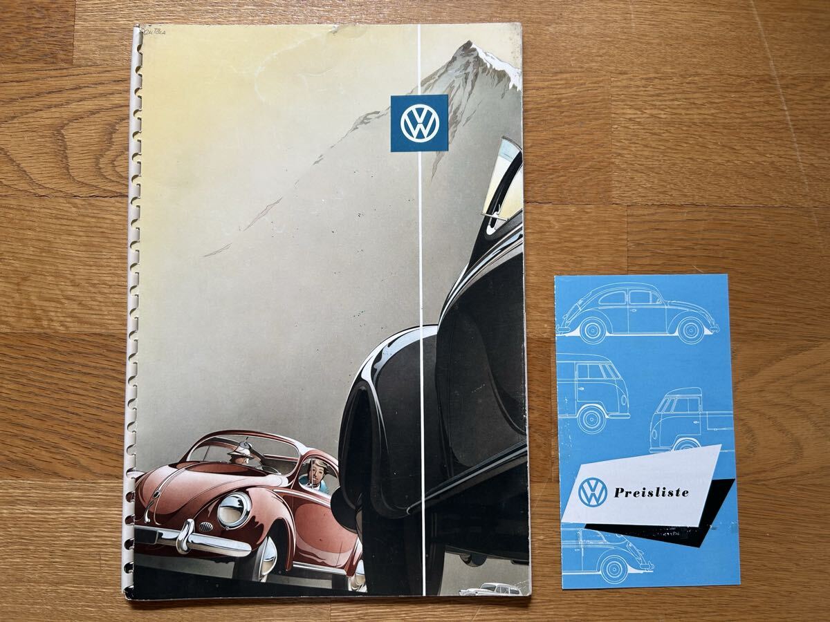空冷 VW ビートル オーバル カタログ 1957年モデル ドイツ語 本国のカタログ 当時モノ ユーズド_画像1