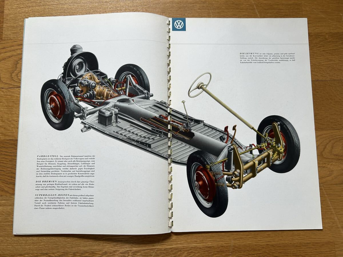 空冷 VW ビートル オーバル カタログ 1957年モデル ドイツ語 本国のカタログ 当時モノ ユーズド_画像7