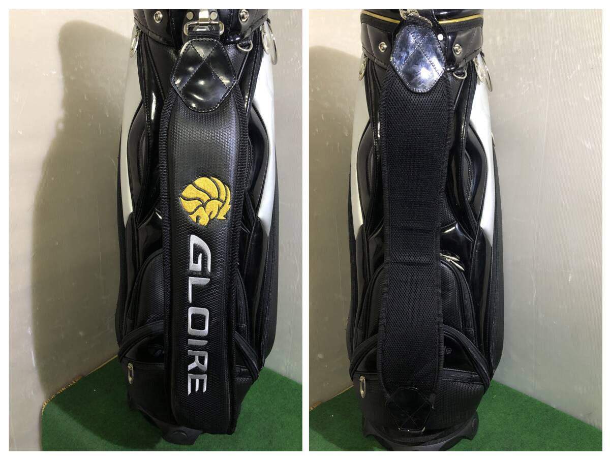 送料無料/おてがる配送☆中古品 TaylorMade GLOIRE テーラーメイド グローレ キャディバッグ［5301］※難アリ/フードなし_画像6