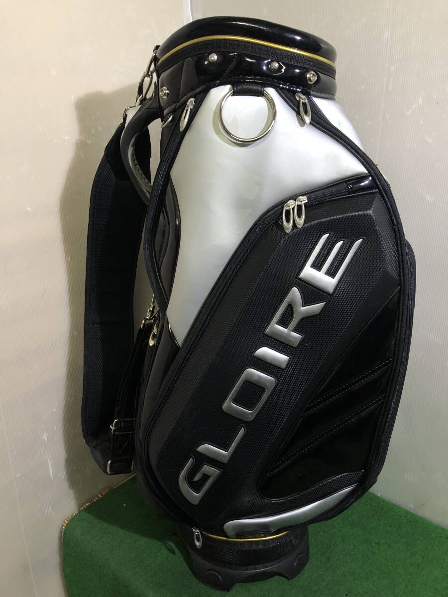 送料無料/おてがる配送☆中古品 TaylorMade GLOIRE テーラーメイド グローレ キャディバッグ［5301］※難アリ/フードなし_画像1