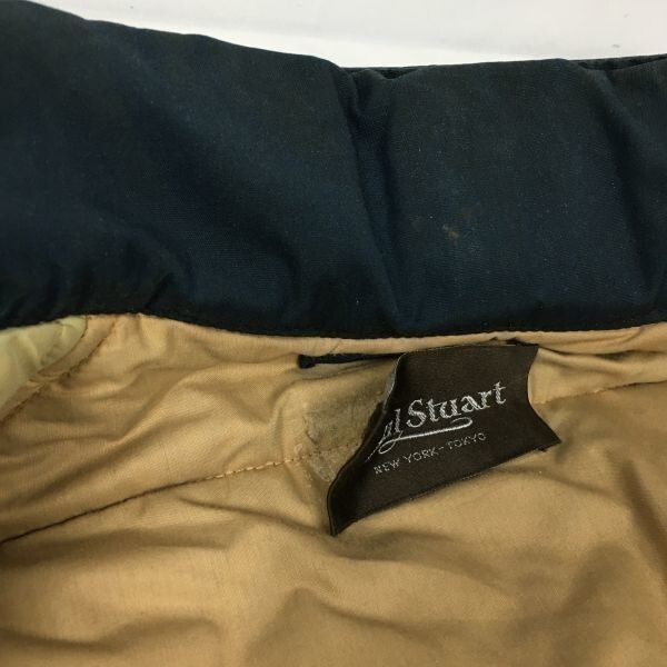 1 иен ~/ перевод специальная цена Paul Stuart/ paul (pole) Stuart защищающий от холода блузон с хлопком жакет пальто мужской L степень темно-синий / темно-синий труба NO.A12-7