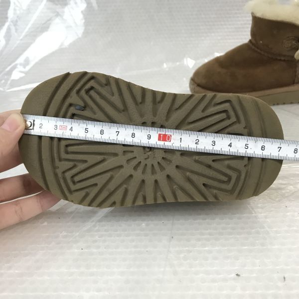  UGG /UGG* Kids / мутон ботинки [7/150/ чай /BROWN]Shoes/boots*Q-386
