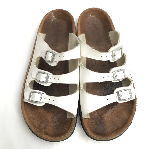 ドイツ製★Tula Licensed by BIRKENSTOCK/ビルケンシュトック★レザーサンダル【26.0/size:7/white/白】sneakers/Shoes/trainers◆UQ-664_画像7