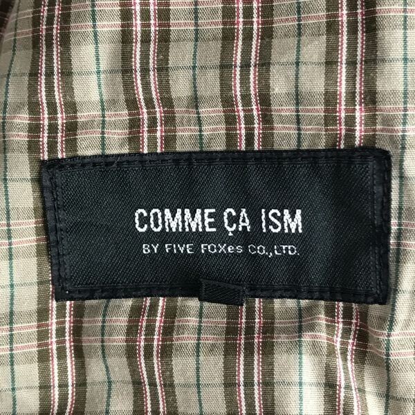 コムサイズム/COMME CA ISM★比翼仕立て/コーティング/ブルゾン/ジャケット【メンズL/アイボリー/ivory】Jakets/Jumpers◆BH356_画像6