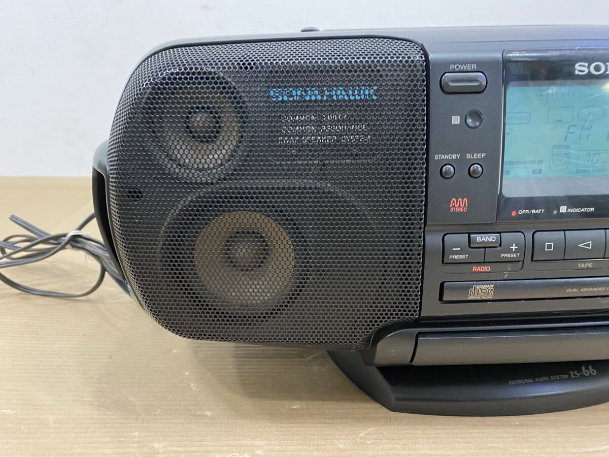 SONY ソニー パーソナルオーディオシステム CD ラジカセ ZS-66_画像2