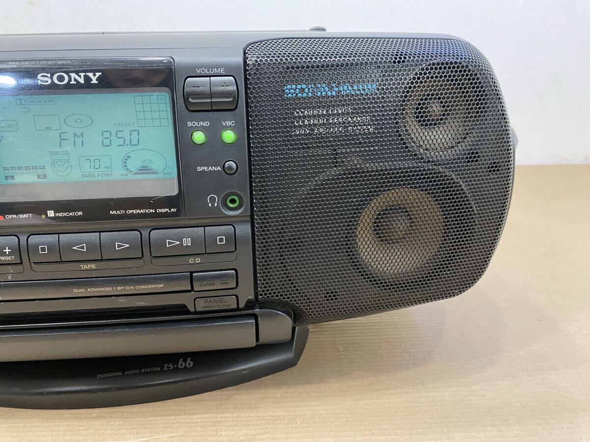 SONY ソニー パーソナルオーディオシステム CD ラジカセ ZS-66_画像3