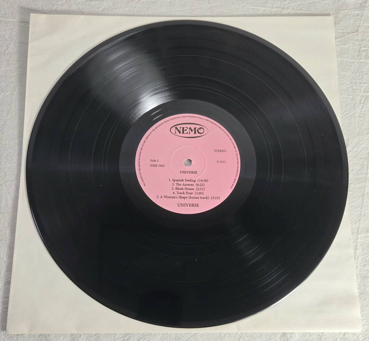 ★超激レア!★ Universe “Universe” ユニバース 1971/2014 Nemo Records UK プログレ ハードロック LP レコード 限定500枚プレス_画像6