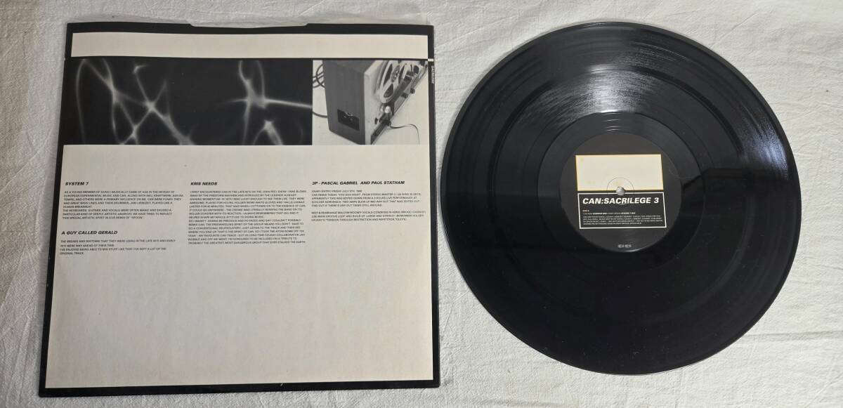 ★入手困難★ 3LP レコード Can / Sacrilege /U.N.K.L.E. /SONIC YOUTH /FRANCOIS K /CARL CRAIG /Brian Eno /カン プログレ リミックス集_画像5