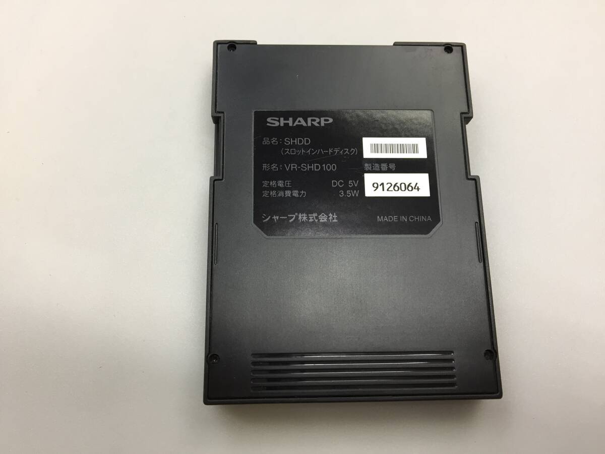 SHARP VR-SHD100 1TB スロットインハードディスク ジャンク9524_画像2