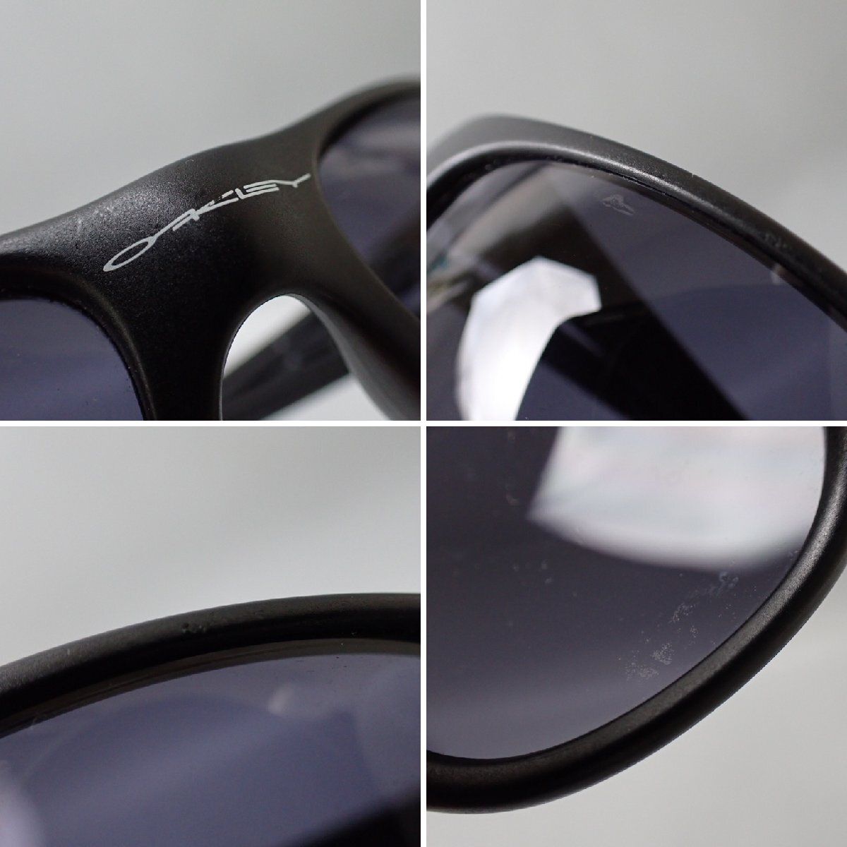 * прекрасный товар OAKLEY/ Oacley спортивные солнцезащитные очки / черный × темно-голубой линзы / пластиковая оправа / хранение пакет имеется /USA производства &2145900093