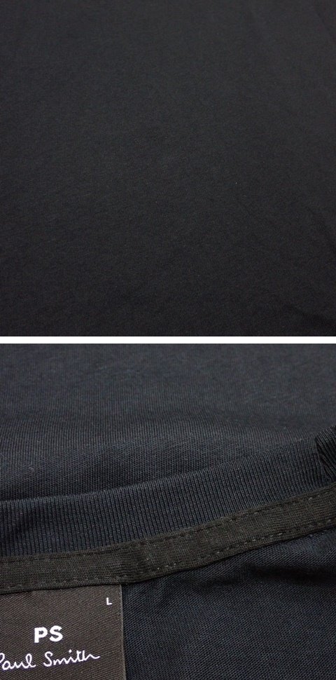 ★PS Paul Smith/ポールスミス Sports Stripe Zebra ワンポイント 半袖Tシャツ メンズL/ダークネイビー/コットン100%&0702400176_画像6