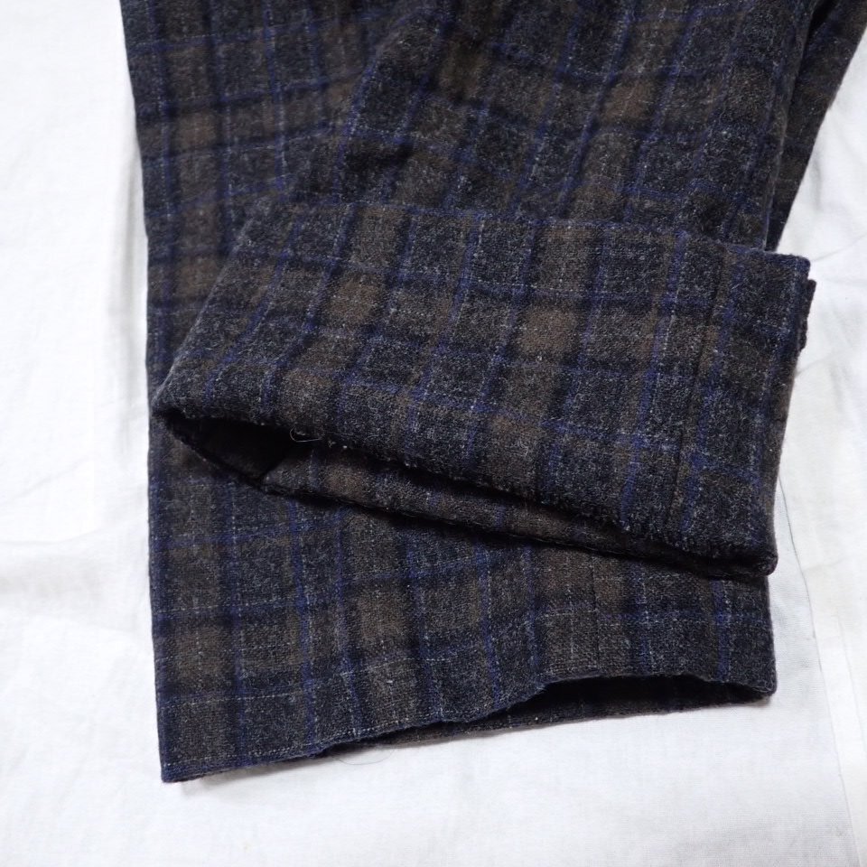 ★MACKINTOSH PHILOSOPHY/マッキントッシュフィロソフィー チェックパンツ 40/レディースXL相当/グレー×ブルー/ウール&2032300290_画像5