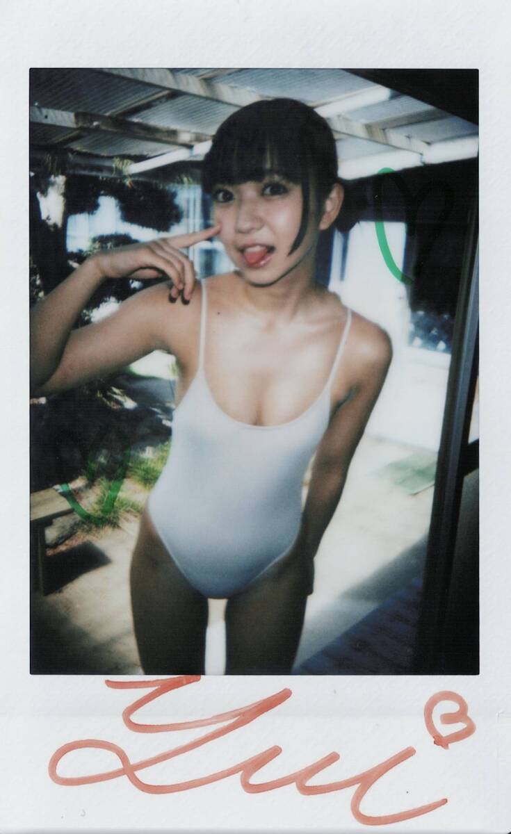 入間ゆい 直筆サイン入り「青春時代」現場チェキ DVD購入特典_画像1