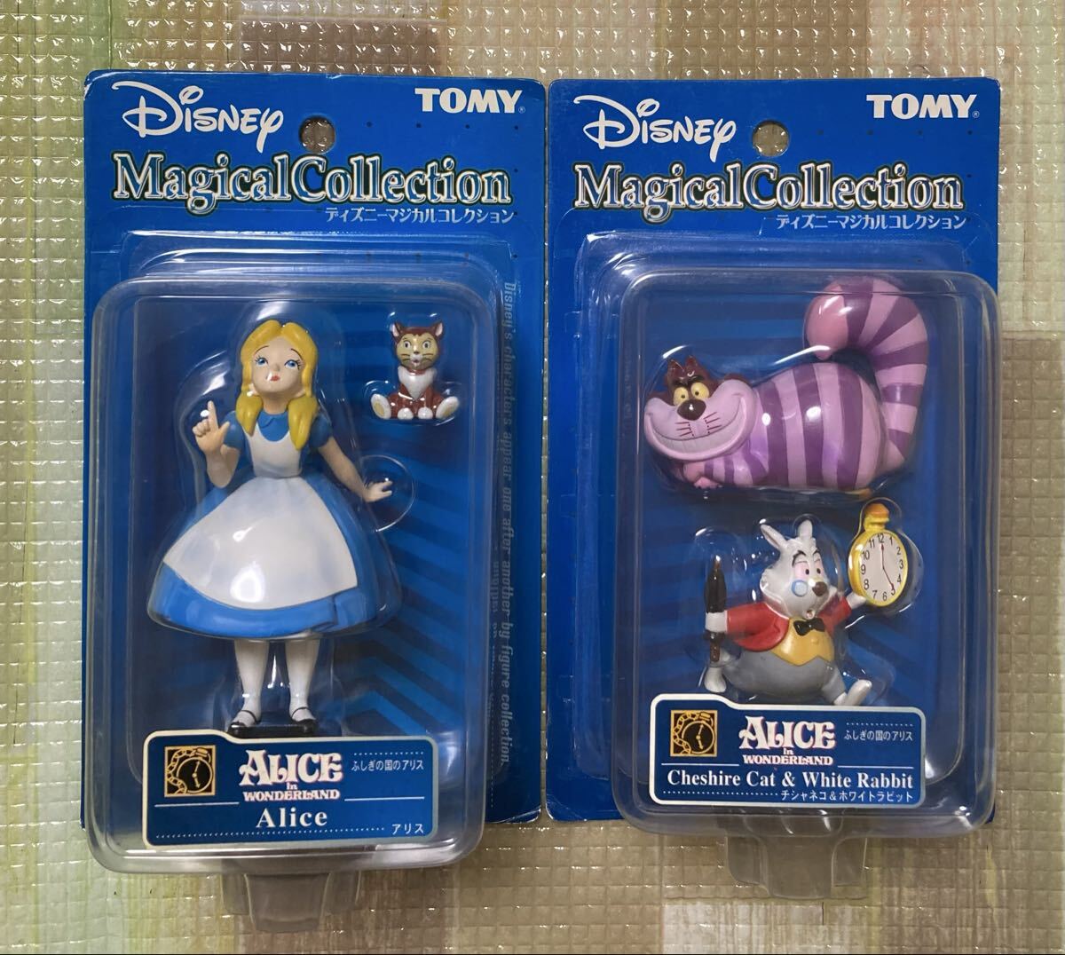 ディズニーマジカルコレクション★不思議の国のアリス ふしぎの国のアリス★アリスとチシャネコ＆ホワイトラビット2種★未開封★チシャ猫_画像1