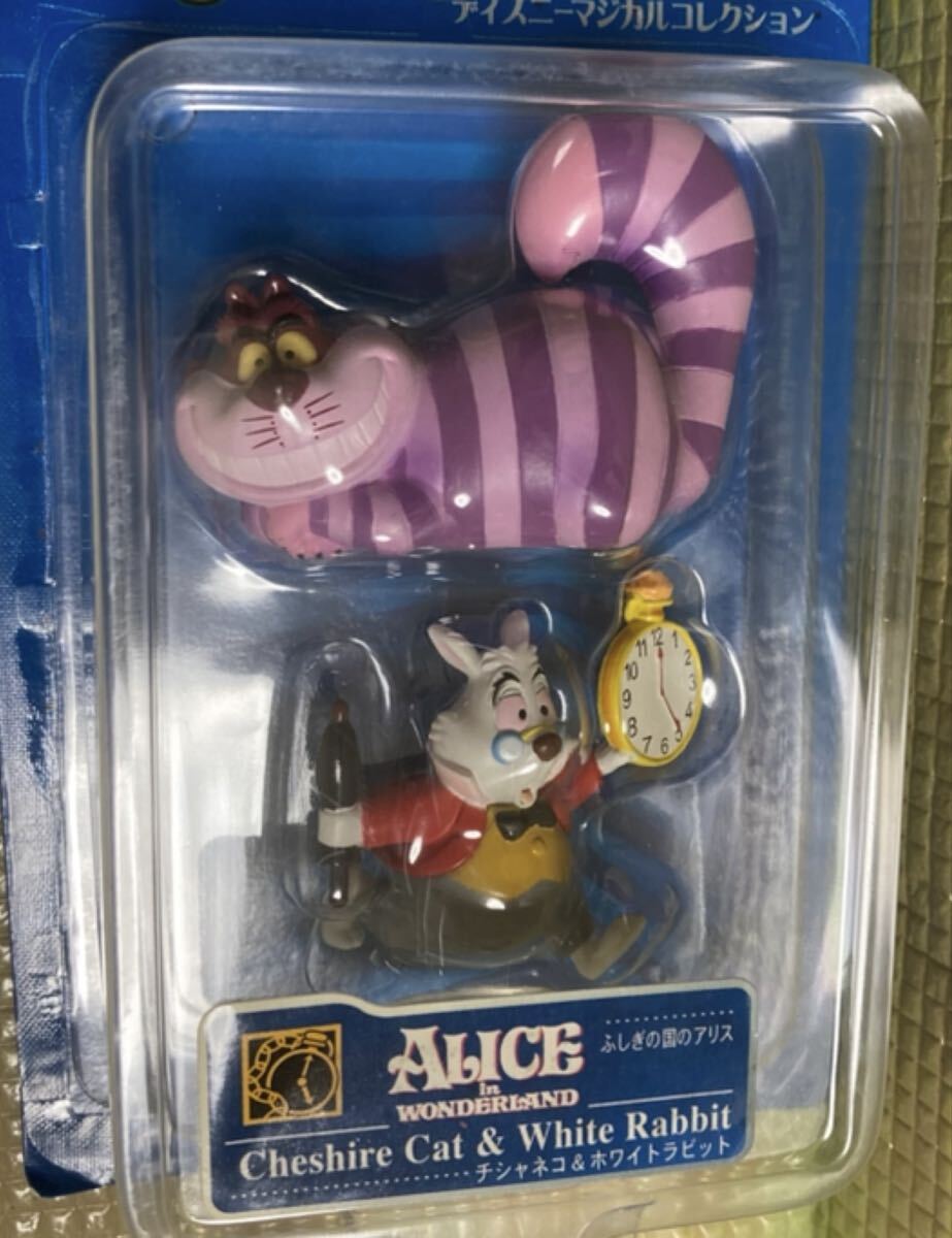ディズニーマジカルコレクション★不思議の国のアリス ふしぎの国のアリス★アリスとチシャネコ＆ホワイトラビット2種★未開封★チシャ猫_画像5