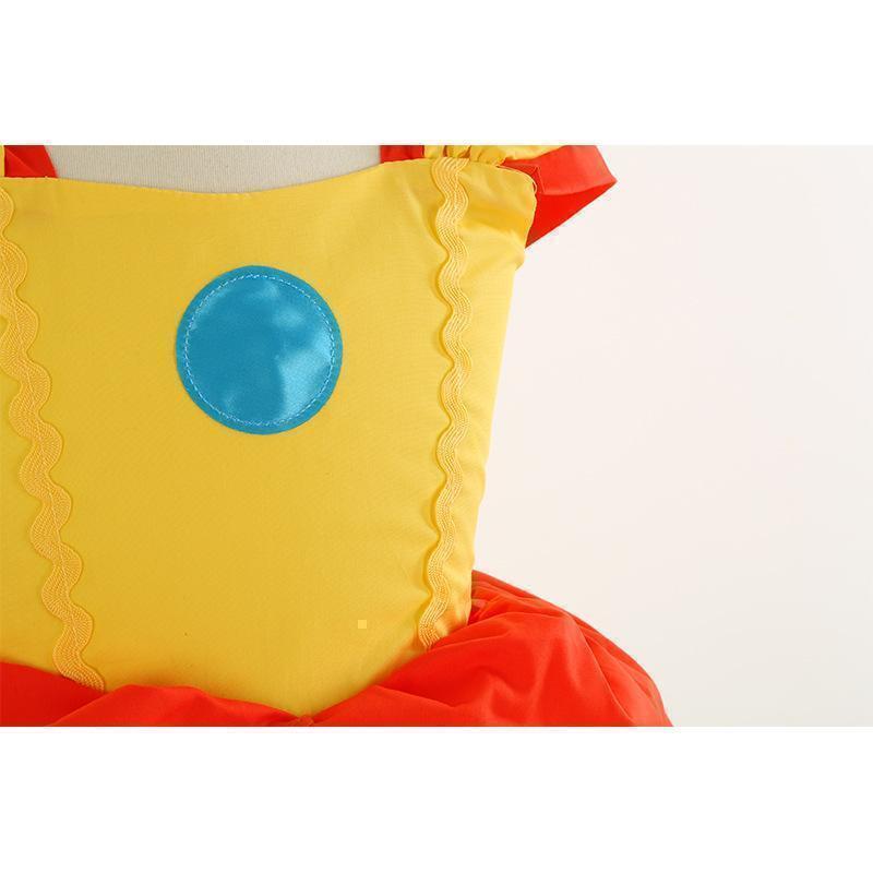 デイジー姫 コスプレ 90㎝ ハロウィン ユニバ 2点セット 子供 なりきり ドレス ワンピース クラウン付 半袖 ワンピース キッズ 女の子_画像5