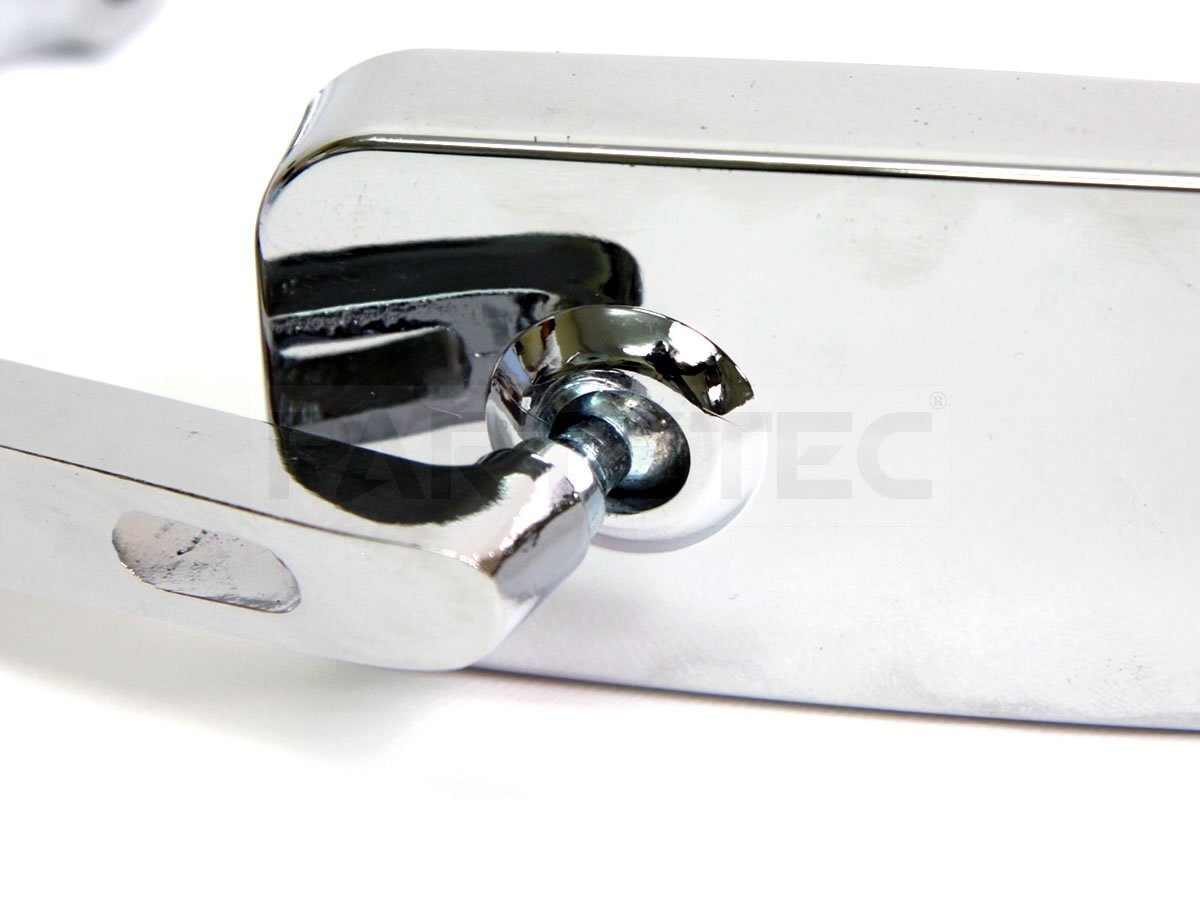 バイク 汎用 ミラー メッキ ブルーレンズ スクエア バレン PCX NMAX シグナスX アドレスV125 アドレス110 スクーター /147-92_画像4