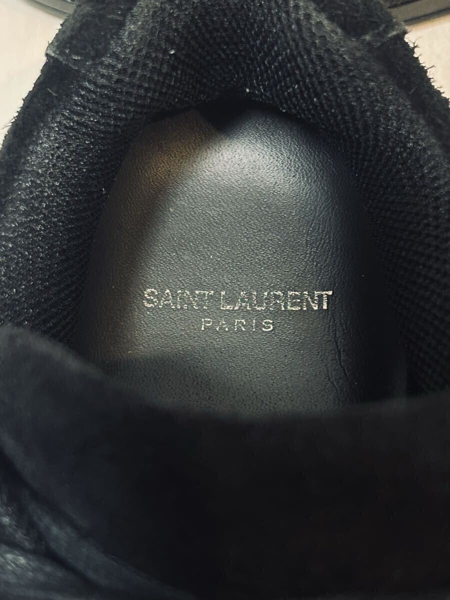 サンローラン パリ ジャンプ スニーカー 41 アンソニーヴァカレロ ブラックスエード レザースニーカー ローカットスニーカー_画像7