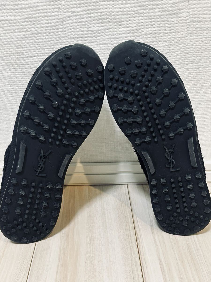 サンローラン パリ ジャンプ スニーカー 41 アンソニーヴァカレロ ブラックスエード レザースニーカー ローカットスニーカー_画像9