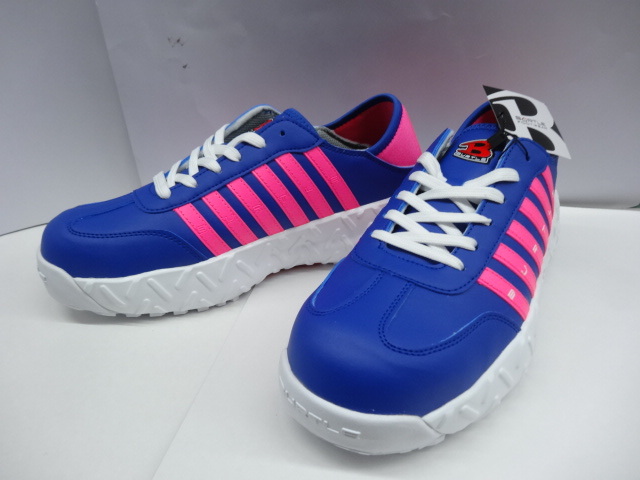 バートル3302 セーフティースニーカー (かかとが踏める2WAYタイプ) ネイビーブルー Mサイズ 3980円(税込み)_画像1