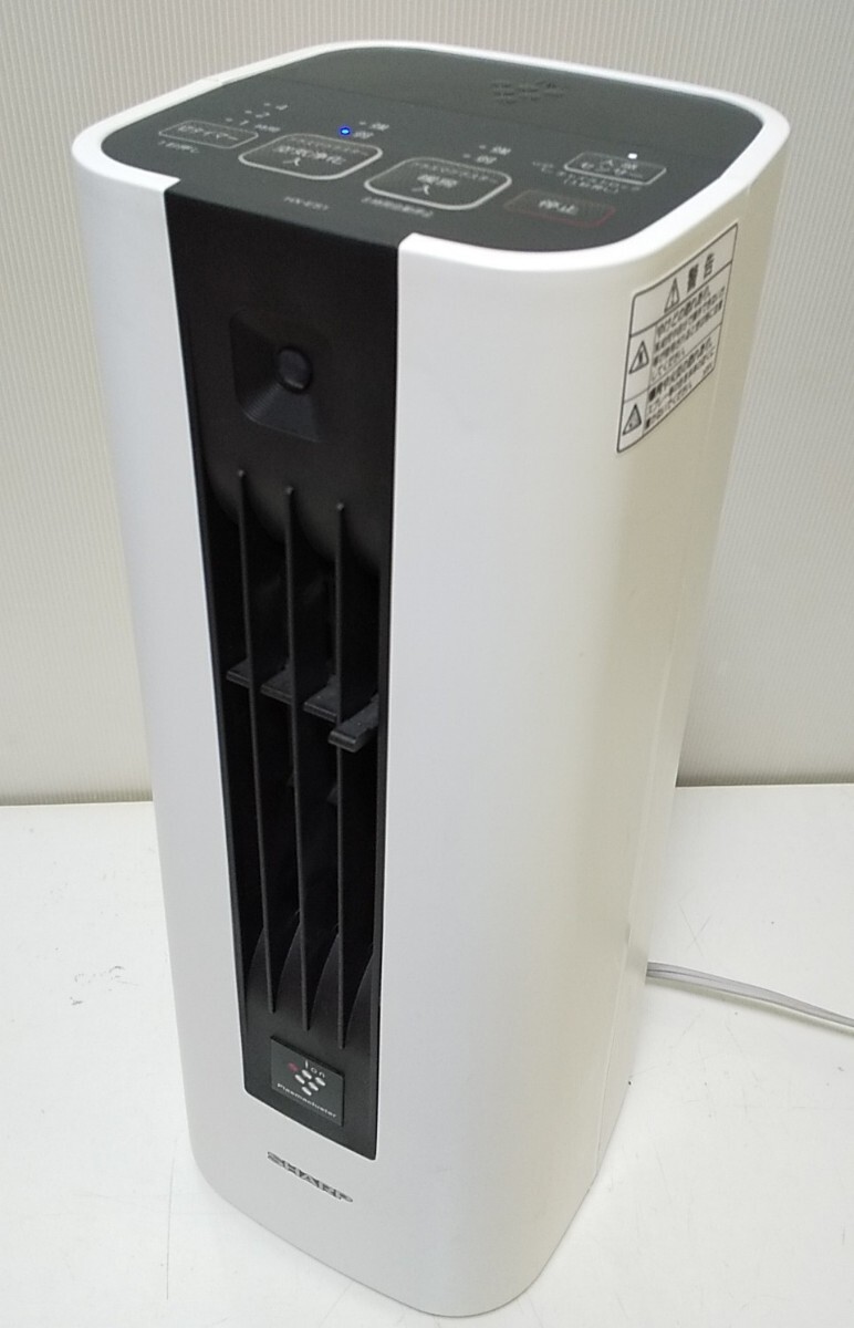 [ рабочее состояние подтверждено ]SHARP керамика тепловентилятор [HX-ES1-W]2015 год производства "plasma cluster" система очищения воздуха ионами sharp воздух .. Hachioji получение OK251029