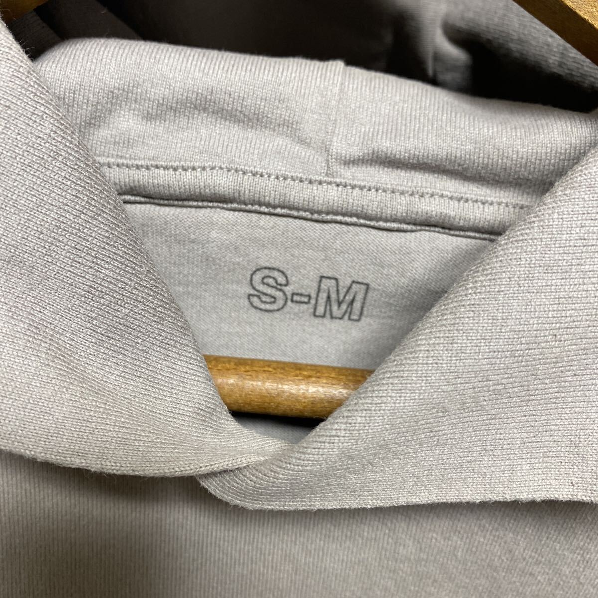 MUJI LABO ヘビーウェイト プルパーカー ライトグレー 無地 コットン ムジラボ 無印良品 長袖Tシャツ ポケットTシャツ_画像4