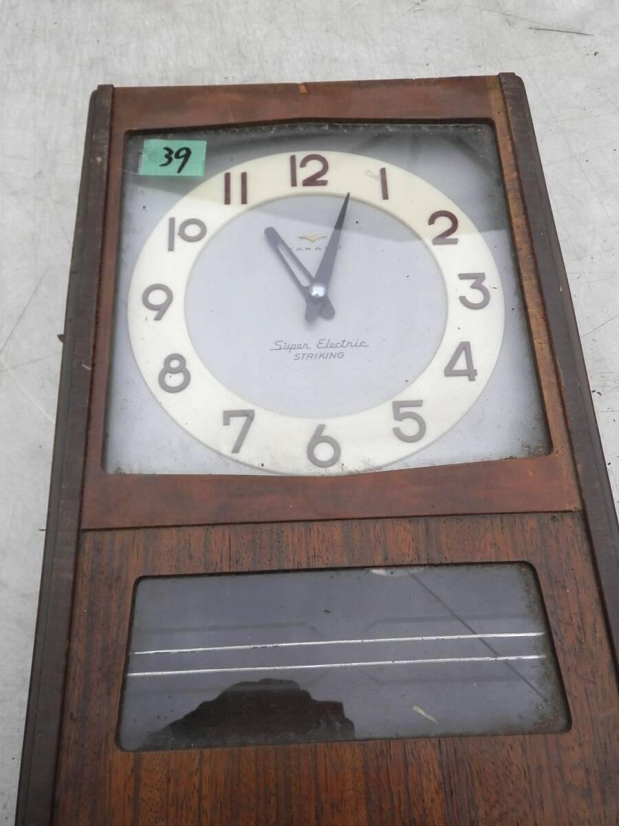 TAKANO 高野精密工業 振り子時計 ボンボン時計 柱時計 掛時計 掛け時計 昭和中期 (39)*0925_画像1