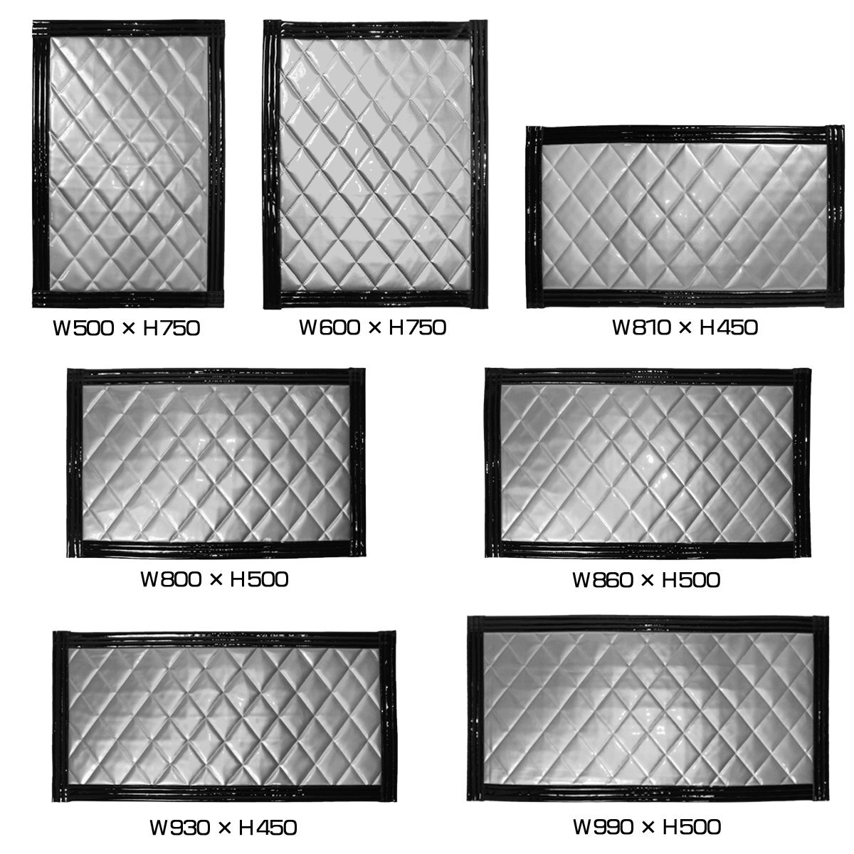 【送料無料】『2枚セット』 トラック 泥除け マット マッドフラップ 500mm×600mm 50cm×60cm ブラック×シルバー