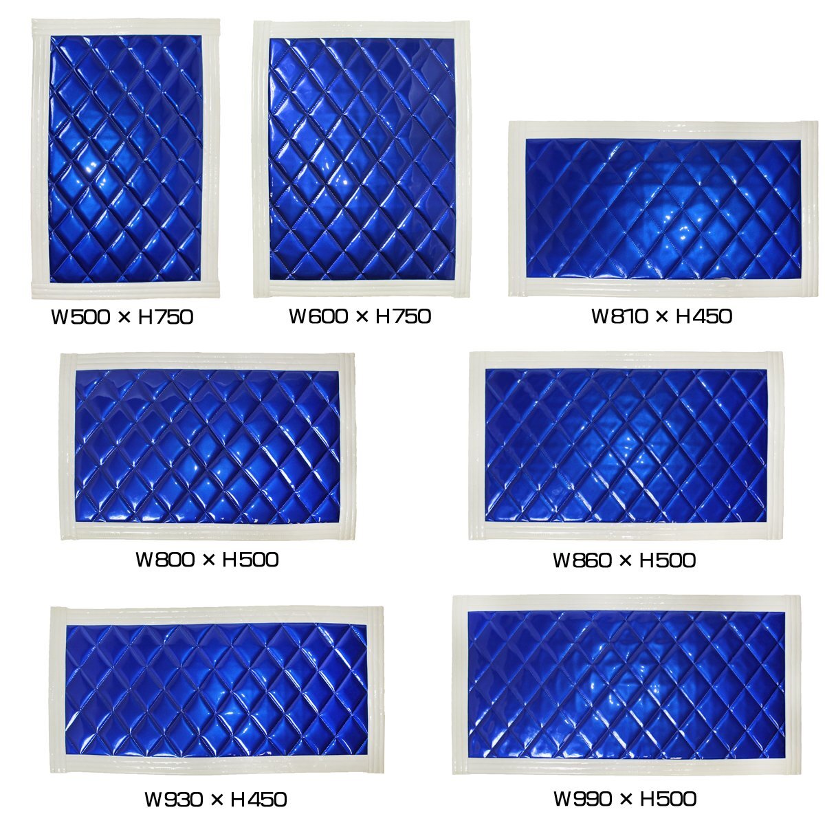 【送料無(wú)料】『2枚セット』 トラック 泥除け マット マッドフラップ 180mm×270mm 18cm×27cm ホワイト×ブルー